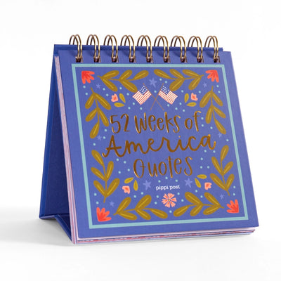 52 Weeks of America Quotes - Desk Flip Calendar