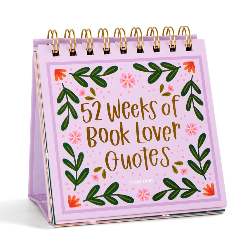52 Weeks of Book Lover Quotes - Desk Flip Calendar