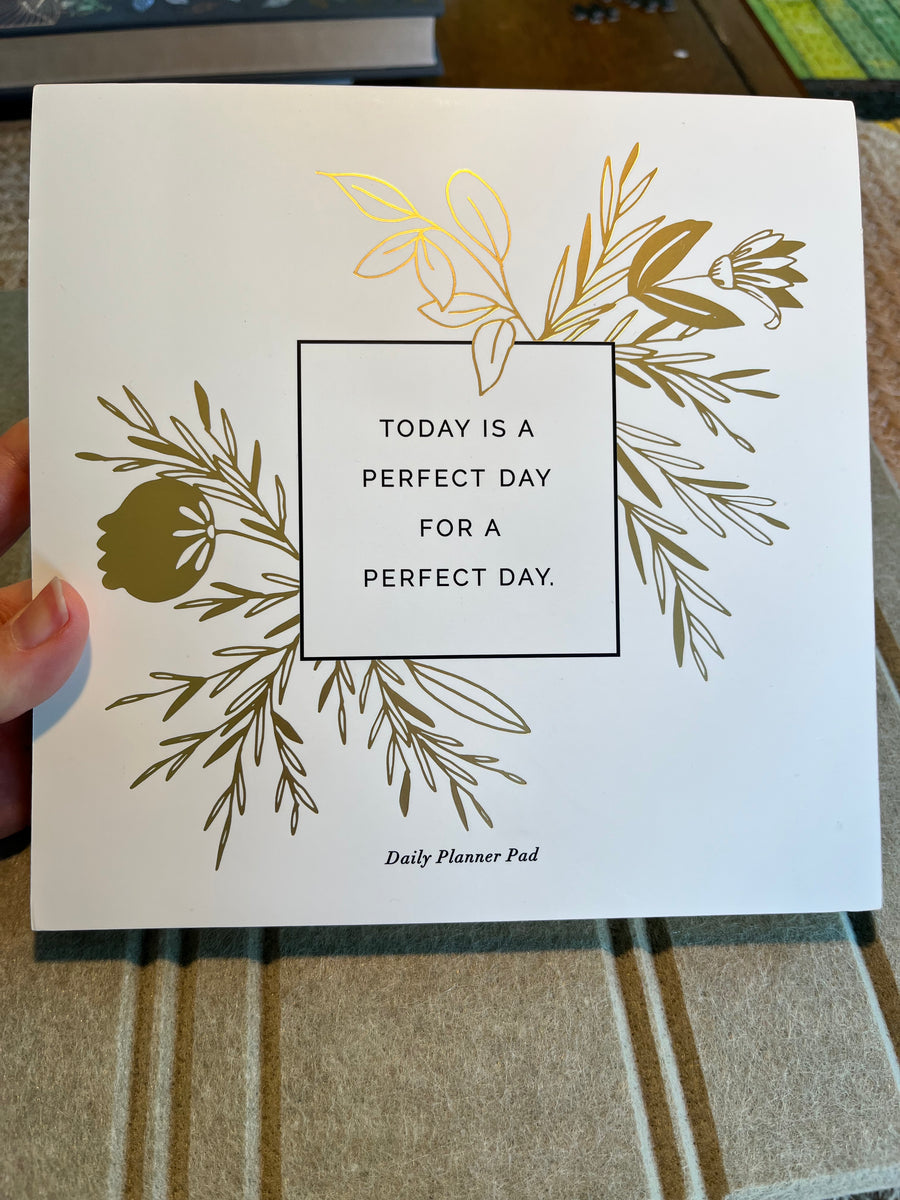 Desk Planner Pad with Gold Edges
