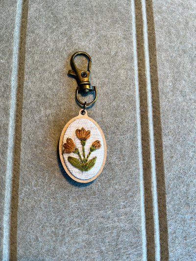 Floral Keychain (Oval)