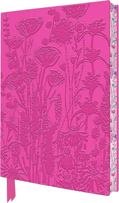 Pink Garden House Journal with sprayed edges