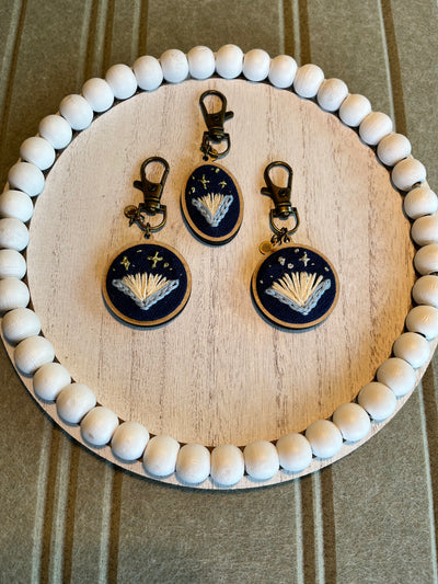 Open Book Keychain