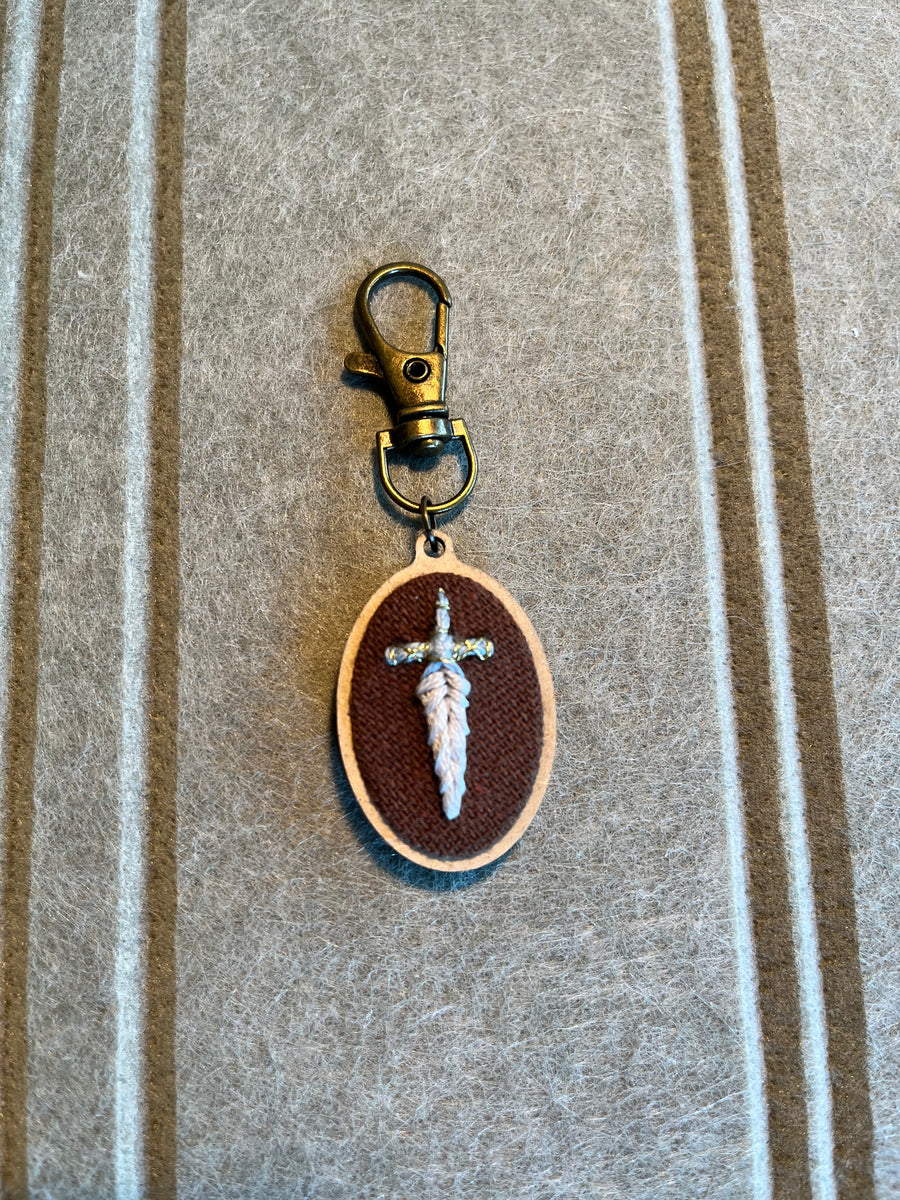 Sword Keychain (Oval)